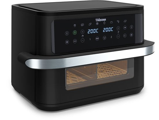 Tristar Airfryer FR-9432 - 10L - Dual Zone Flex - Kijkvenster - 8 voorprogramma's - Snackverdeler - 2800W