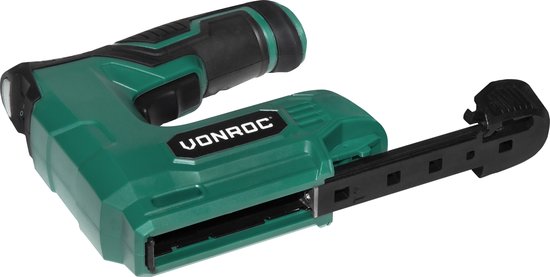 VONROC Accu tacker 4V – Complete set incl. 900 nieten en 300 spijkers