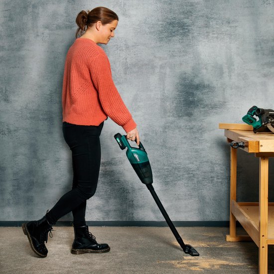VONROC Krachtige accu steelstofzuiger / stofzuiger – VPower 20V – Zonder accu & lader – 0.5L opvangbak - Incl. 3 mondstukken