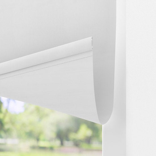 VONROC SMART BLINDS - Elektrisch rolgordijn - Uitbreiding - 100 x 190 - Wit – Zonder afstandsbediening en oplaadkabel