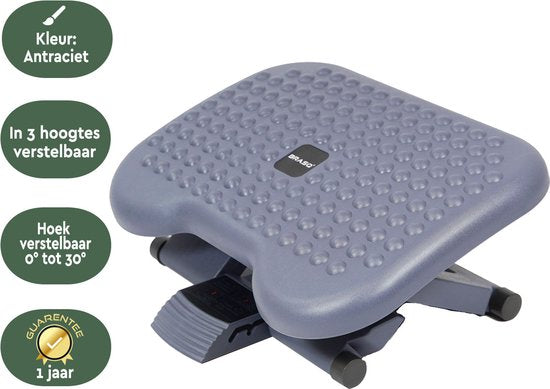 BRASQ Voetensteun Deluxe FR100 ergonomisch verstelbaar met antislip