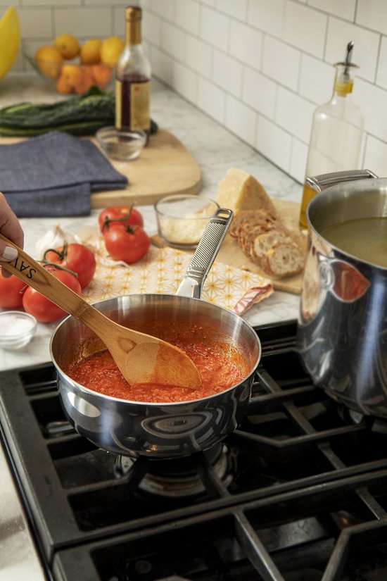 Saveur Selects – Voyage serie - Steelpan 20 cm - pfas vrij Steelpan - Tri-ply RVS - Geschikt voor Inductie en alle andere warmtebronnen - Ovenbestendig tot 260°C – Vaatwasserbestendig - Teflon vrij