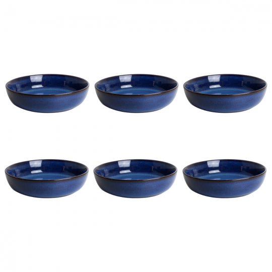 Ardtime 18-piece flat and soup plate service BLUE MOON