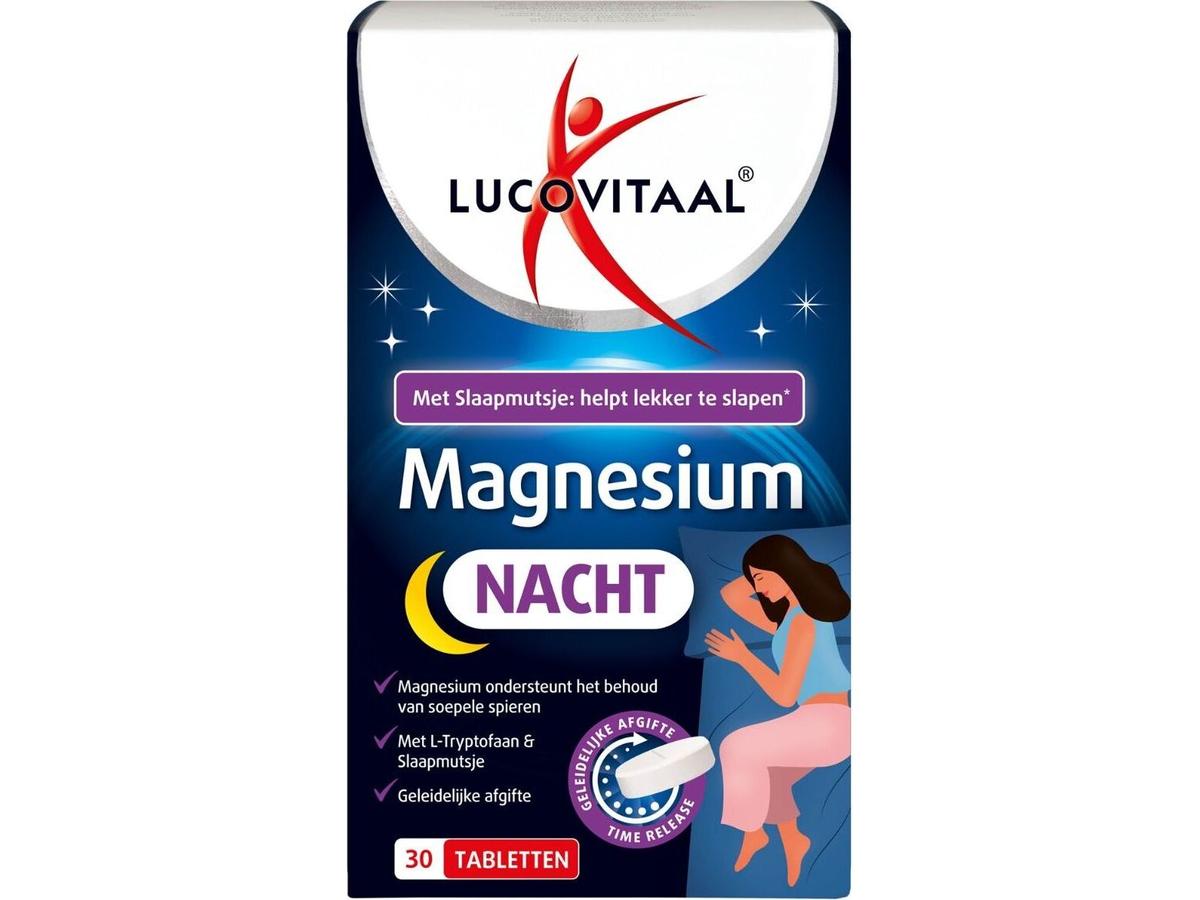 Lucovitaal Magnesium Nacht Complex - 4 x 30 tabletten - Aanbieding