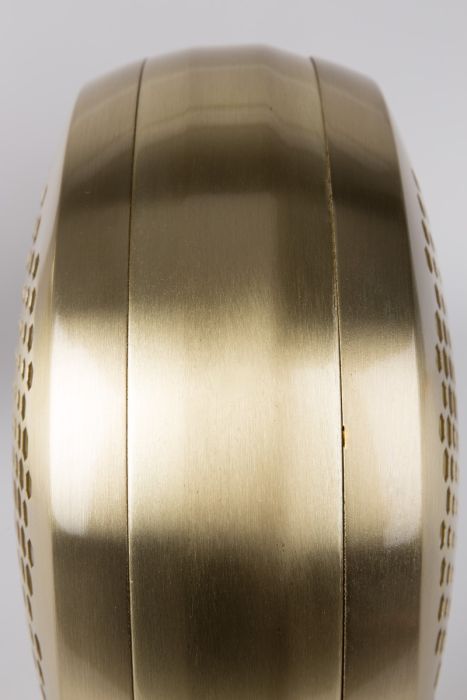Zuiver Gringo Tafellamp - Goud - Rondvormig - 1.50 m Snoerlengte - 230 V - 22.50 x 12 x 30.50cm - 4 W per lichtpunt