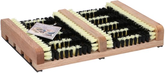 Voetenveger met Borstels - voor Laarzen en Schoenen - Hout - Anti-Slip