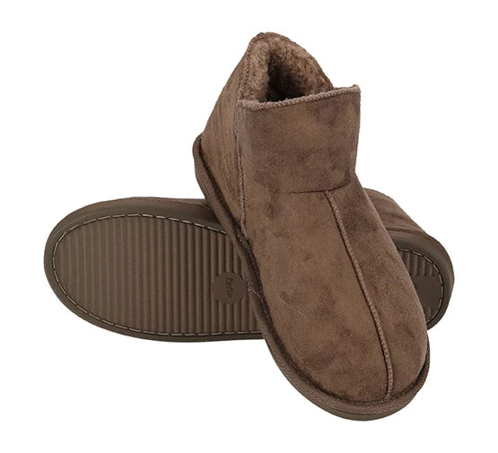 Apollo Home Boots Herenpantoffels – Suède – Maat 43/44 – Taupe