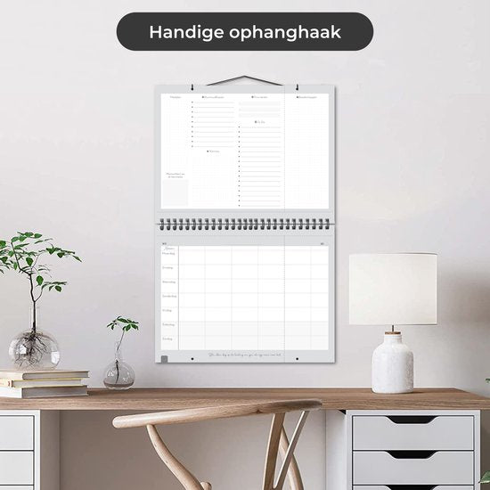 Systemyze Familieplanner Pro 2025 - Planner - Weekplanner - Gezinsplanner - Family Planner - Ongedateerd - Grijs