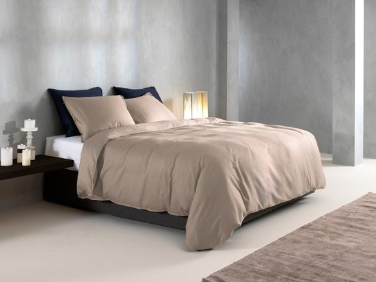 ZoHome Satinado Dekbedovertrek - Litsjumeaux - 240x200/220 cm - Forest Sand