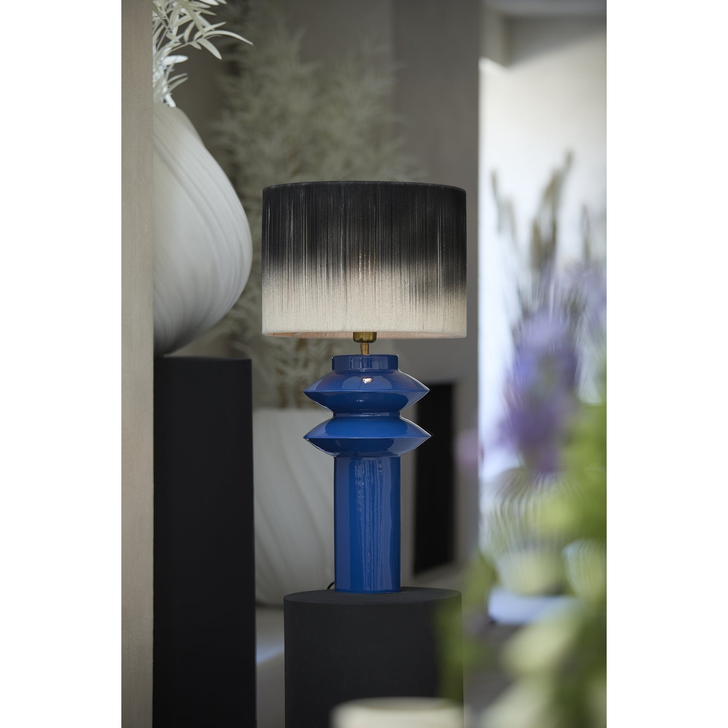 Light & Living Tafellamp Petch – Metaal – E27 – 40 cm – Zonder Kap – Blauw