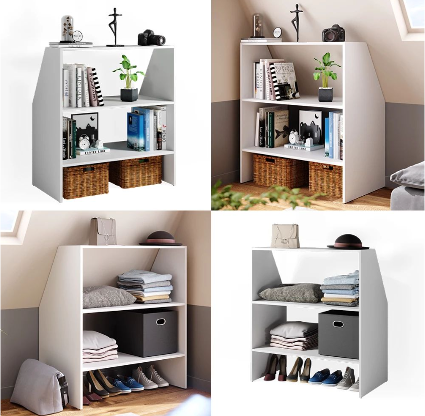 VDD dakhelling kast - wit - L90 x B25 x H60 cm