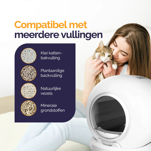 Viervoeter Fresh 3 Zelfreinigende Kattenbak - Met App - Deodorizer - Slimme Sensoren