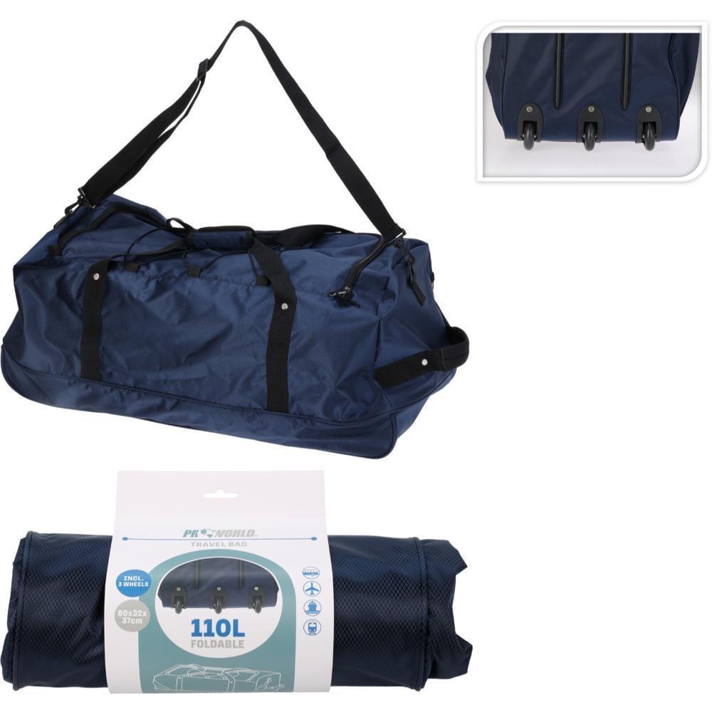 ML Reistas 110 Liter - Zwart - Grote Duffeltas