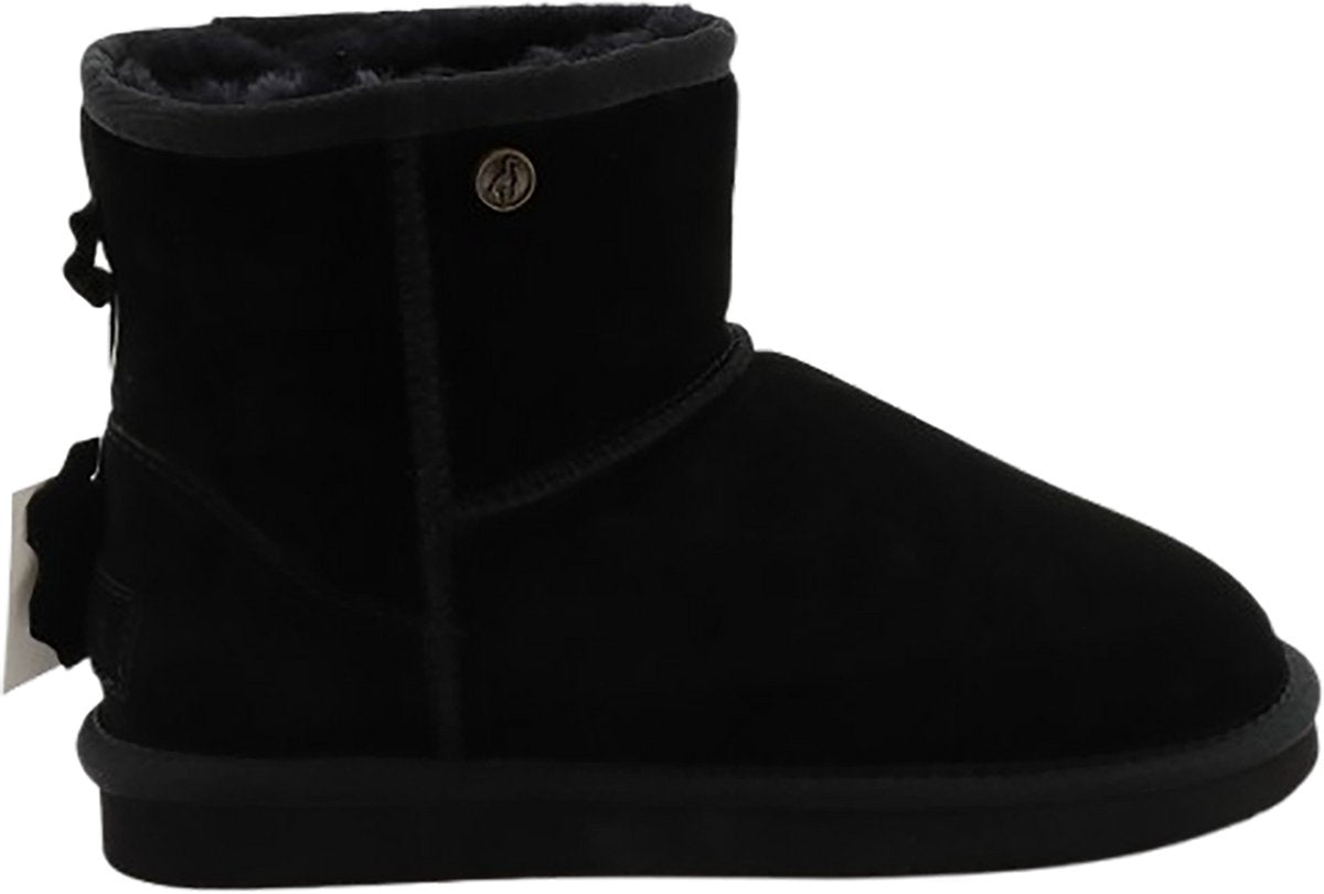 Alpacas Footwear dames suède laarzen gevoerd met 100% lamswol – zwart – maat 49