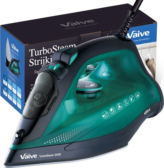 VAIVE TurboSteam 2400 Strijkijzer - Stoomstrijkijzer - Iron - stoomstrijkijzers - 2400W - 320 ML Watertank - Stoomstootfunctie