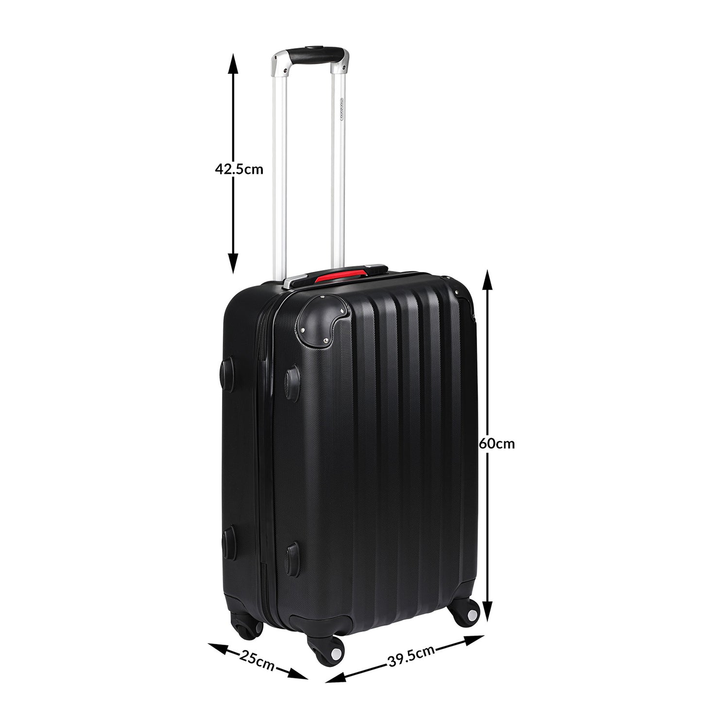 Monzana Koffer- Hardcase Baseline 40x25x60 L - Zwart