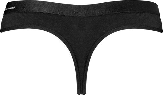 Apollo Dames String Zwart Bamboe 3-pack - Maat XL