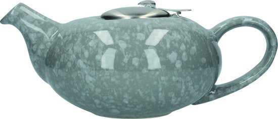 Theepot, met Zeef, Keramiek, Grijs, Gespikkeld, 0.9 L - London Pottery | Pebble