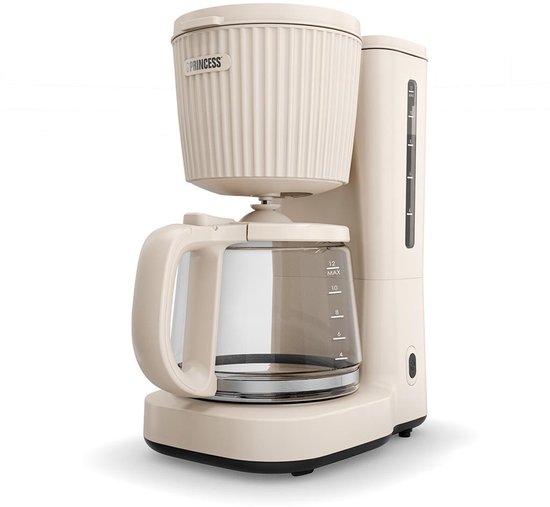 Princess Coffee Maker Wave Koffiezetapparaat – 1000 W – 1,5 L Glazen Kan – Warmhoudfunctie – Niet‑druppel Systeem - 246048
