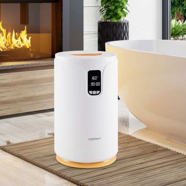Costway Handdoekwarmer – 20 Liter & Timerfunctie – 31 x 31 x 53 cm – Wit