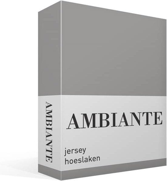 Ambiante Jersey - Hoeslaken - 160x200/210 - Grijs
