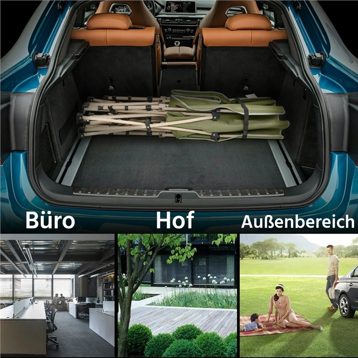 Yaheetech Opvouwbaar Veldbed & Campingbed 150 kg Draagvermogen Met Draagtas – Legergroen – Metaal En Polyester