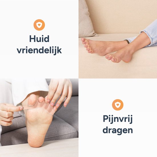Alyze Teenspreider Siliconen - 2 Stuks - Hallux Valgus Corrector - Teenbeschermer - Tenenspreiders - Teencorrector - Hamerteen Brace - Persoonlijke Verzorging