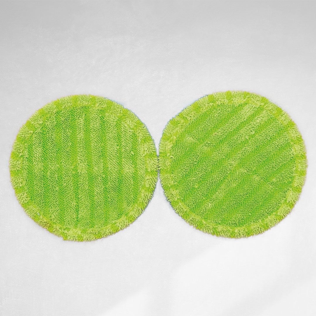 Livington Steam Twister Microvezelpads 2 Stuks - Duopad Systeem - Geschikt Voor Alle Vloeren - Herbruikbaar En Wasbaar