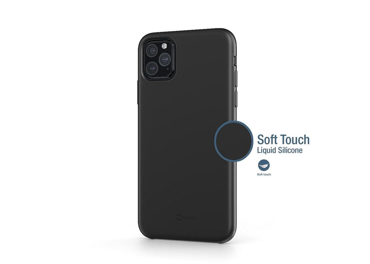 BeHello iPhone 11 Liquid Silicone Case Zwart