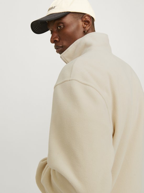 JACK&JONES - JORVESTERBRO FLEECE KWART RITS NOOS - Heren - maat XXL - Sweaters