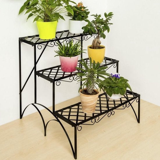 Tecktake plantentrap - 3 treden recht 401711