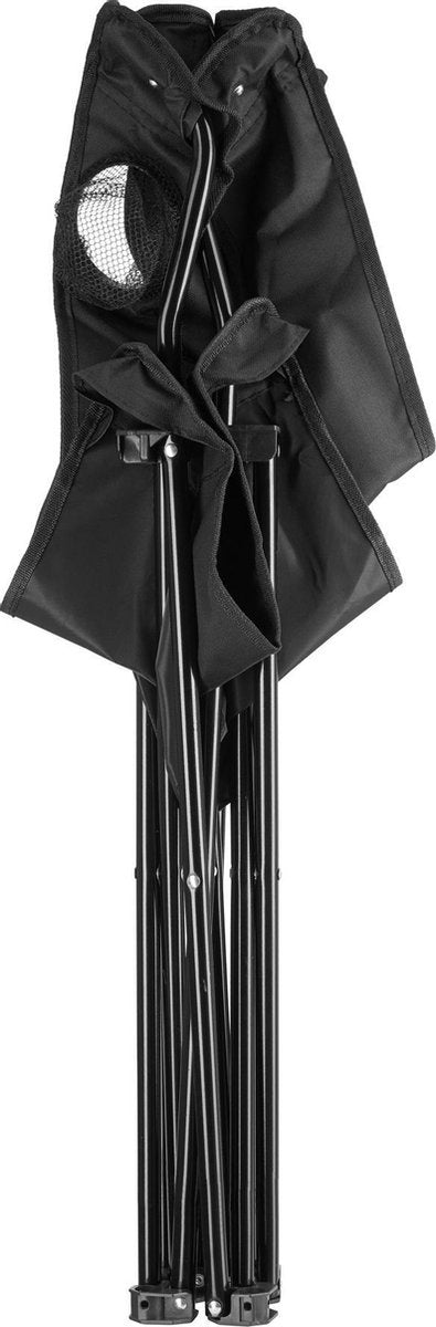 Tectake - set van 2 Campingstoelen - Gil zwart - 403875