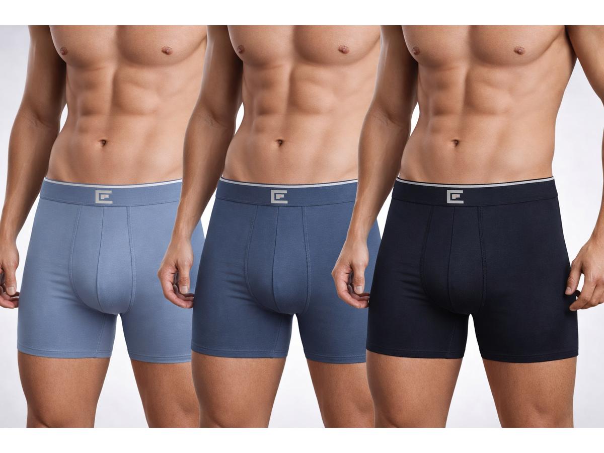 Bamboo Elements Boxershorts - 6 Stuks - maat L - Blue Assorted