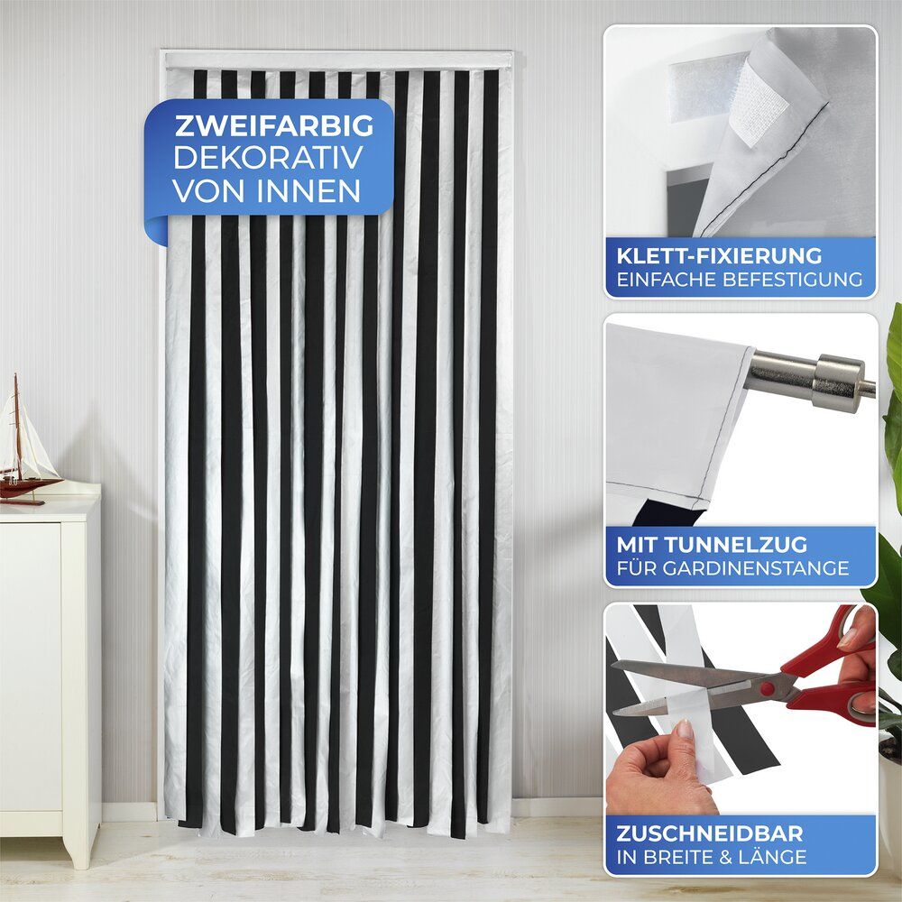 Maximex Thermo 2-in-1 Deurgordijn 90 x 200 cm – Zonwerend & Insectenwerend