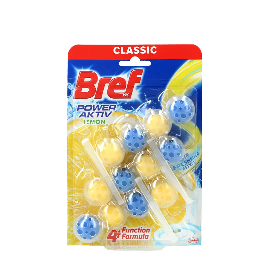 Bref Power Aktiv Toiletblok Citroen 3x40 g – Fris & Reinigend