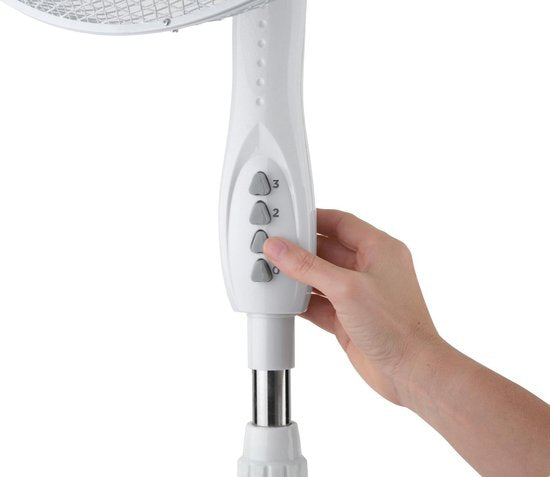 BLACK+DECKER Vloerventilator BXEFP40E - Oscillerend - 3 Windsnelheden - Wit