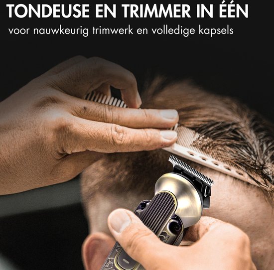 9-in-1 Baardtrimmer Mannen - Sansbeauté® Trimmer voor Baard en Lichaam - Incl. 9 opzetstukken - Bodygroomer Mannen - Bodytrimmer Heren - Haar trimmer - Tondeuse - 0.5-15MM - Neus en Oor - Trimapparaat - Baard Machine - Multigroomer