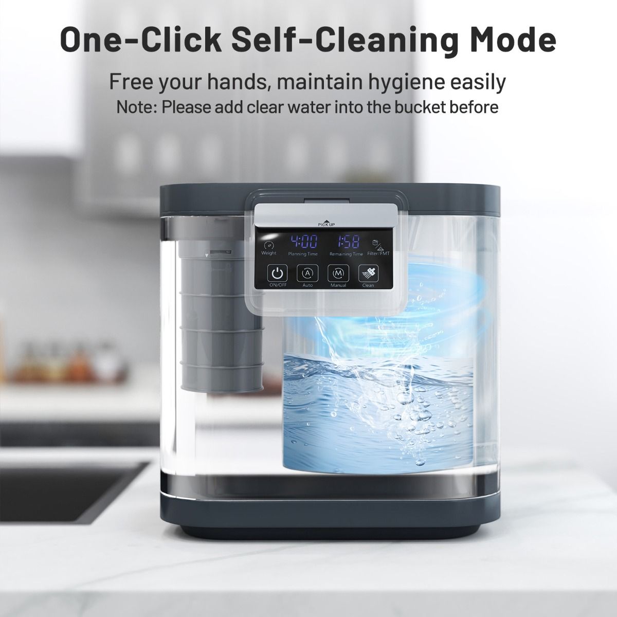 Coast Elektrische Composteerder - 4 liter capaciteit - Zelfreinigend - Zwart