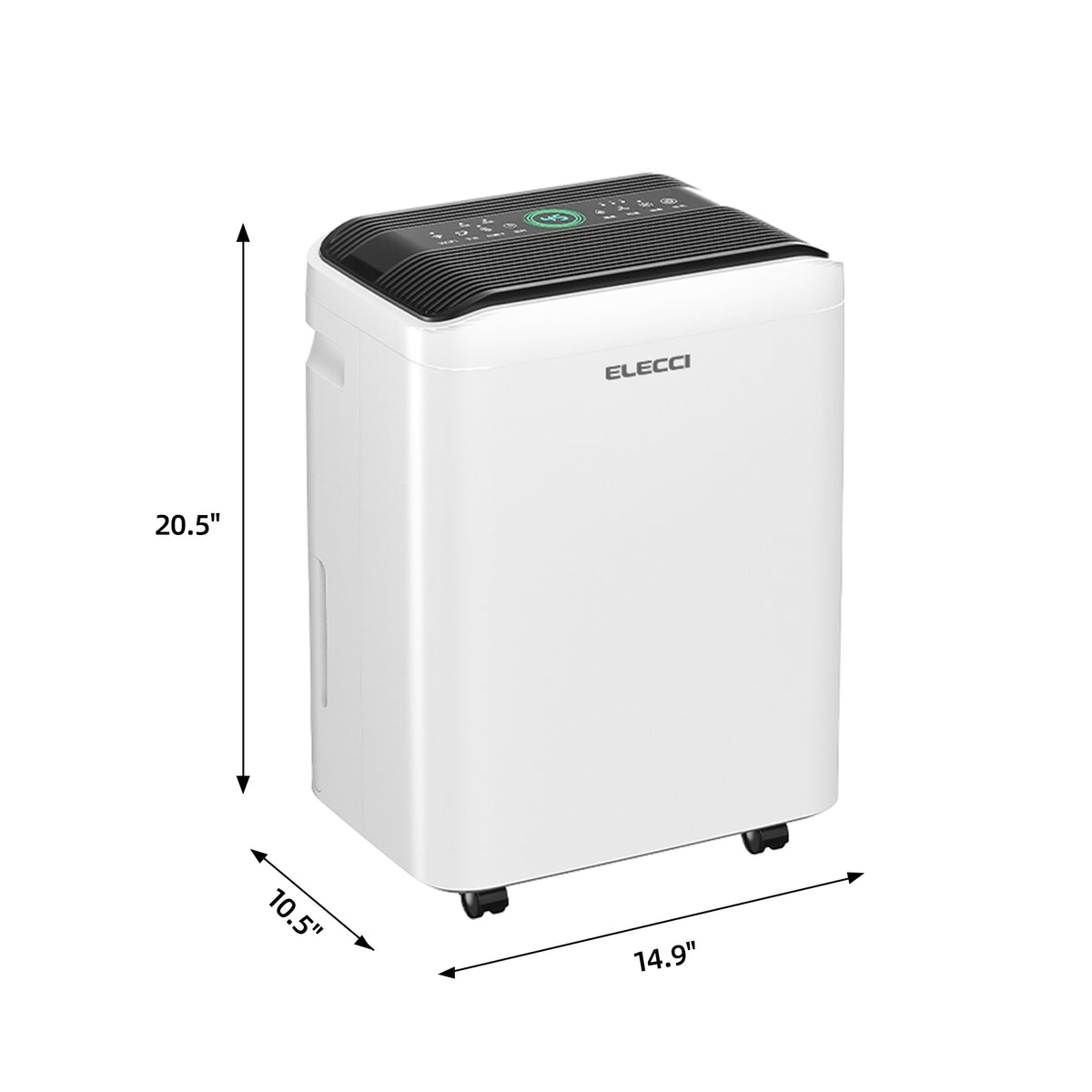 ELECCI luchtontvochtiger - 25 l/dag - 4,8 liter tank