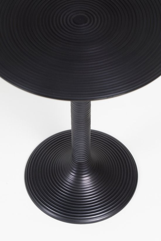 Bold Monkey Hypnotising zwarte bijzettafel - Rondvormig - 37x37x48cm - 3.35 kg - Rondvormig