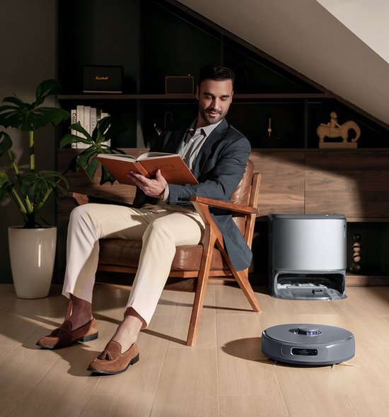 Narwal Freo Z10 Ultra Robotstofzuiger met Zelflozend Basisstation, 18.000Pa Zuigkracht, AI Vision, DirtSense Technologie, Klitvrije Borstel, 45-75°C Heet Water Wassen, LDS Navigatie, 8N Dweilen, Grijs