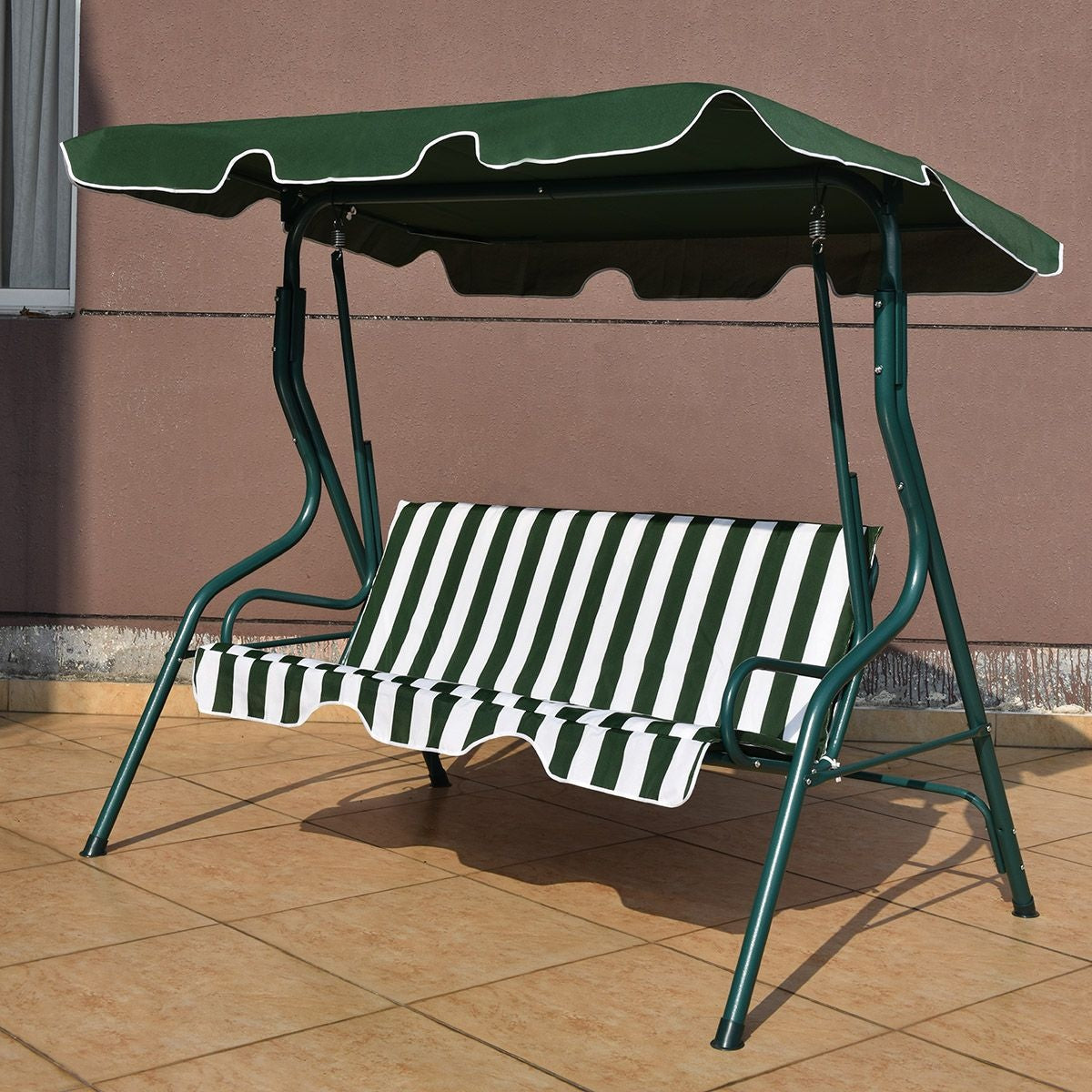 Coast Hollywood Schommelbank - 3 zits - 172x154x110 cm - Groen