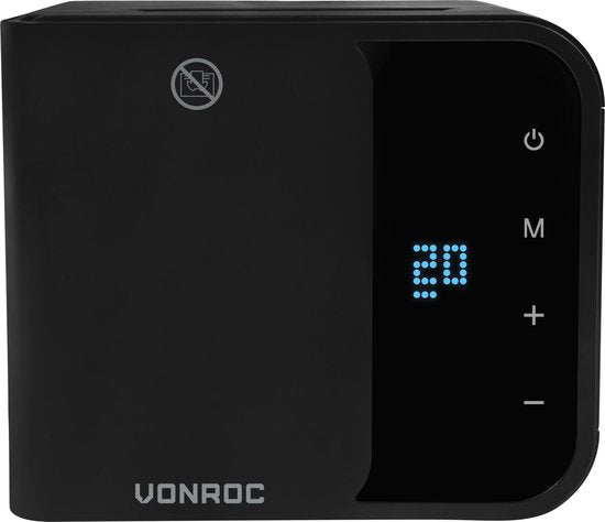 VONROC Elektrische kachel - ventilatorkachel - 1000W/2000W - Keramisch - 3 standen - LED display - thermostaat en timer – 20m2