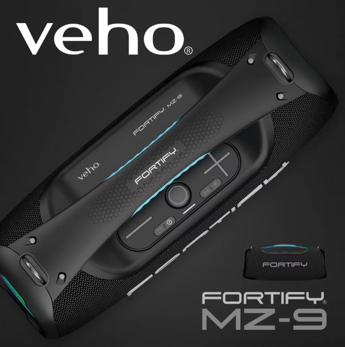 Veho MZ-9 Fortify 100 Watt Portable Bluetooth speaker VSS-033-MZ9-B