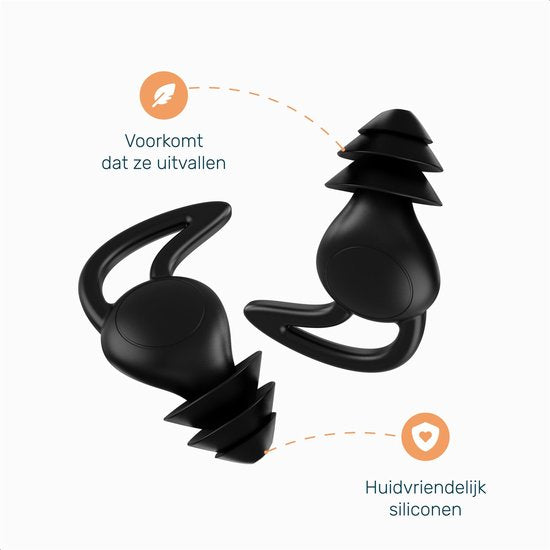 Alyze Oordoppen - 2 Pack - Earplugs - Sleep - Festival partyplug - Loop - Plugs - Anti Snore - Snurken - Gehoorbescherming - Slapen - Earplugs - Incl. storage box