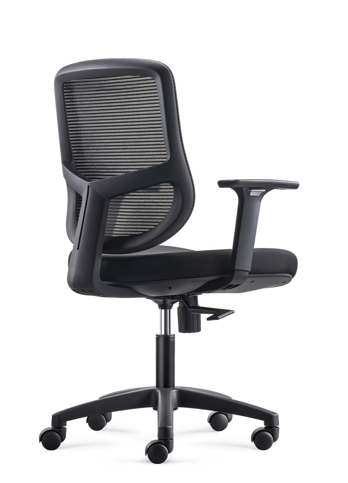 Bens 856-Eco-1 Ergonomische Bureaustoel – Zwart – Tot 130 kg – Verstelbare Rugleuning & Armsteunen – Comfortabel Kantoorstoeltje