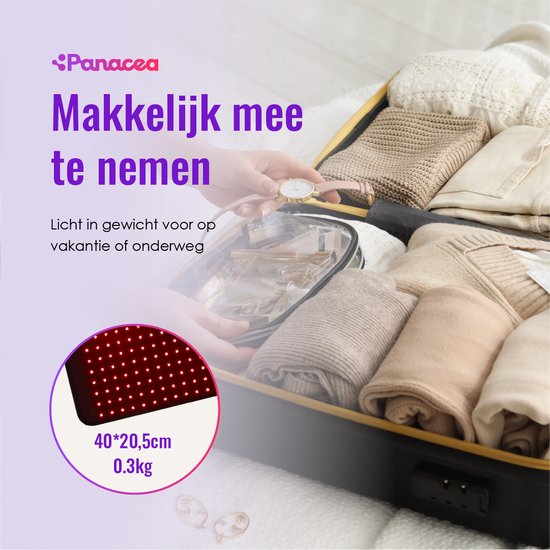TheraFlex Infraroodlamp Infrarood Riem Rugband Rood Licht Therapie - Spieren & Gewrichten - Onder Rugpijn
