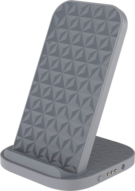 Xtorm 15W iPhone Lader met Oplaadstandaard / Draadloze Oplader iPhone / Wireless Charger - Draadloze Oplader - Geschikt voor iPhone 15 / Apple Lader / iPhone Lader Draadloos - Grijs