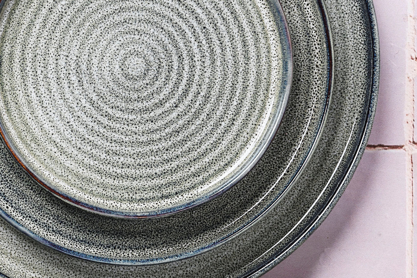 BJORN Serviesset ZEN - 48 Delig - Vaatwasserbestendig - Grijs/Blauw