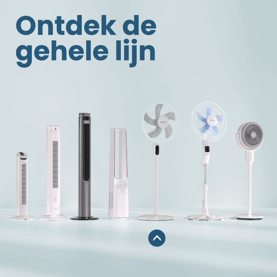 Auronic Statiefventilator - Staande Ventilator - Luchtkoeler - Vloer en tafelventilator - 3-in-1 - 12 Snelheden - Stille Ventilator - Fan - Met Afstandsbediening - Wit